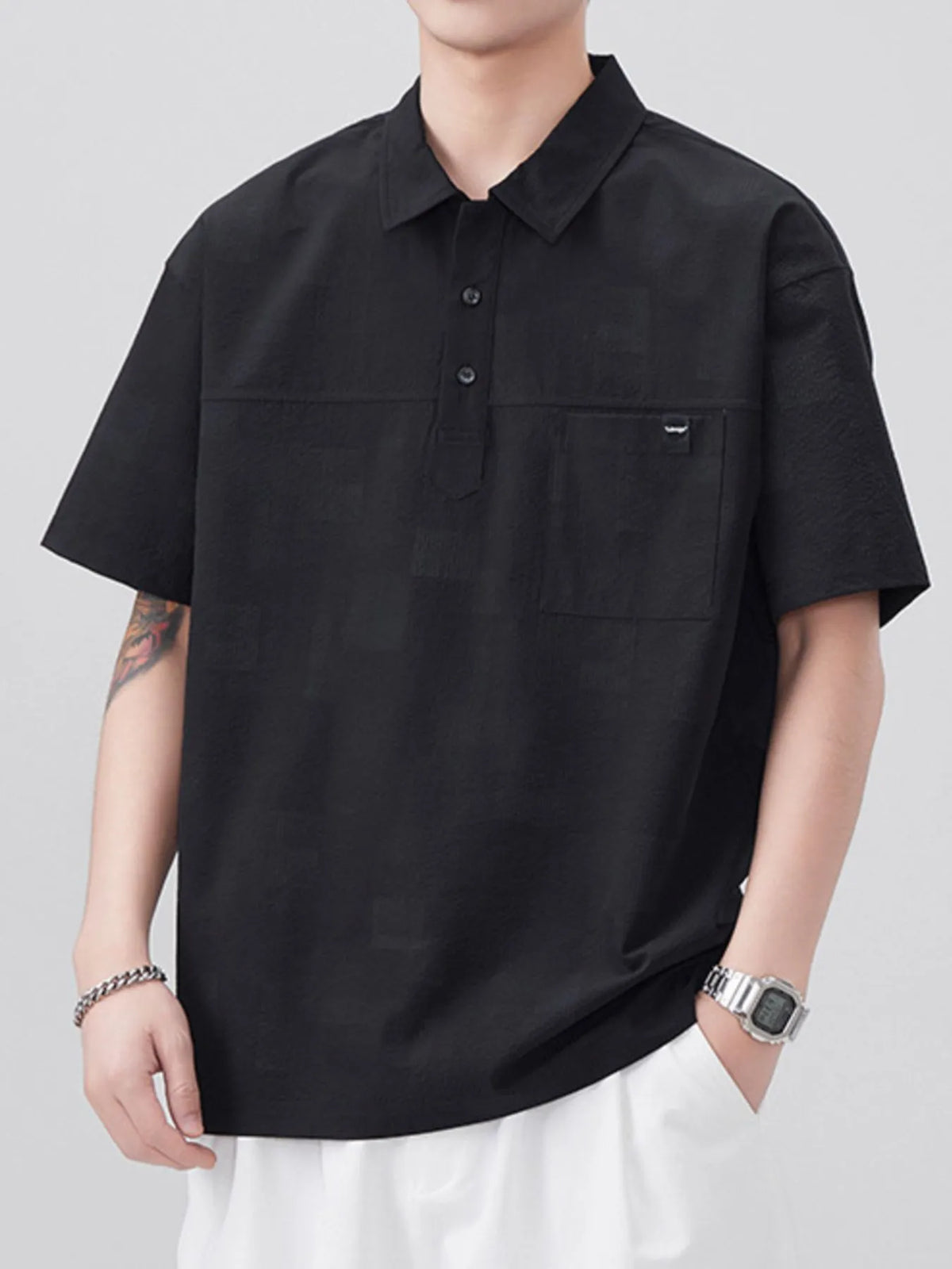 Men's Plus Size Short Sleeve Polo Shirt